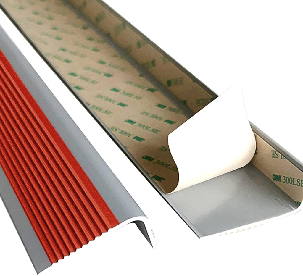 Doorway Uneven Floor Transition Strip, Rubber Floor Transition Strip Edge Trim for Entry, Lightweight T-Molding Threshold Strips, Wood to Carpet Thresholds Reducer, Easy to Install