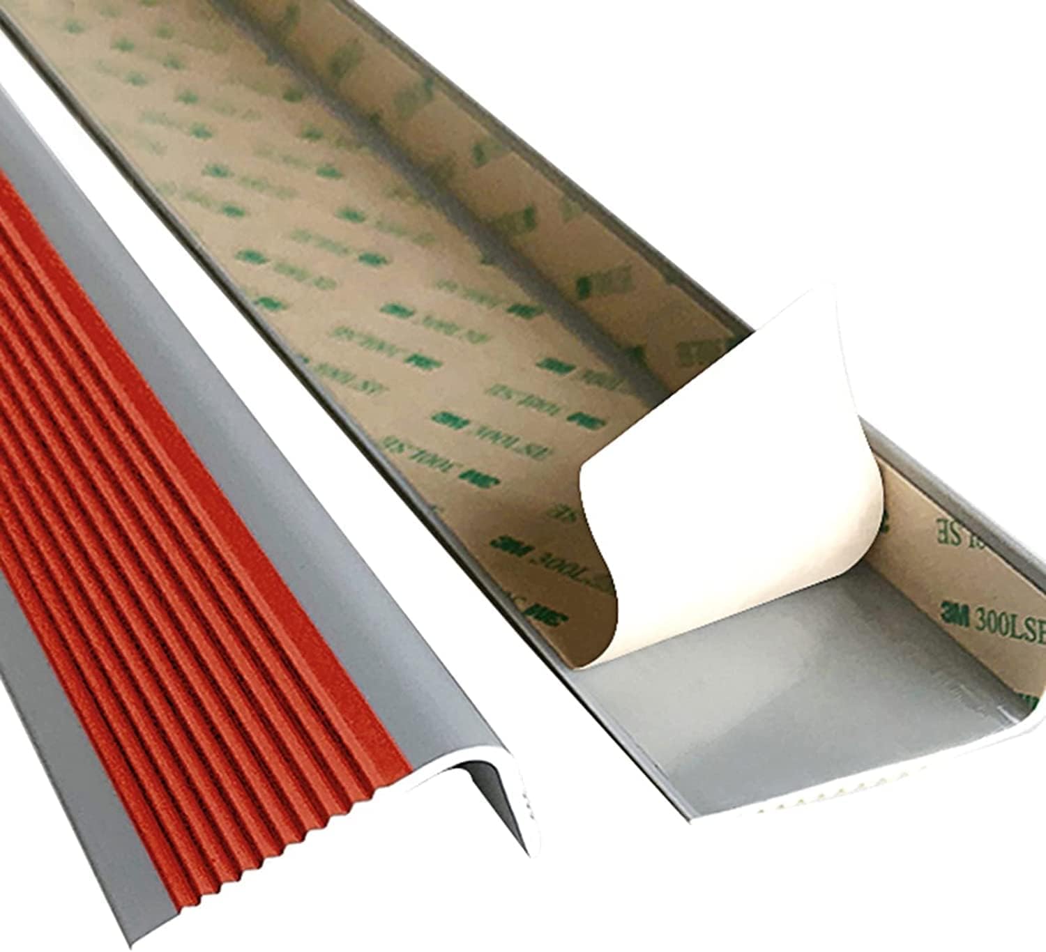 Doorway Uneven Floor Transition Strip, Rubber Floor Transition Strip Edge Trim for Entry, Lightweight T-Molding Threshold Strips, Wood to Carpet Thresholds Reducer, Easy to Install