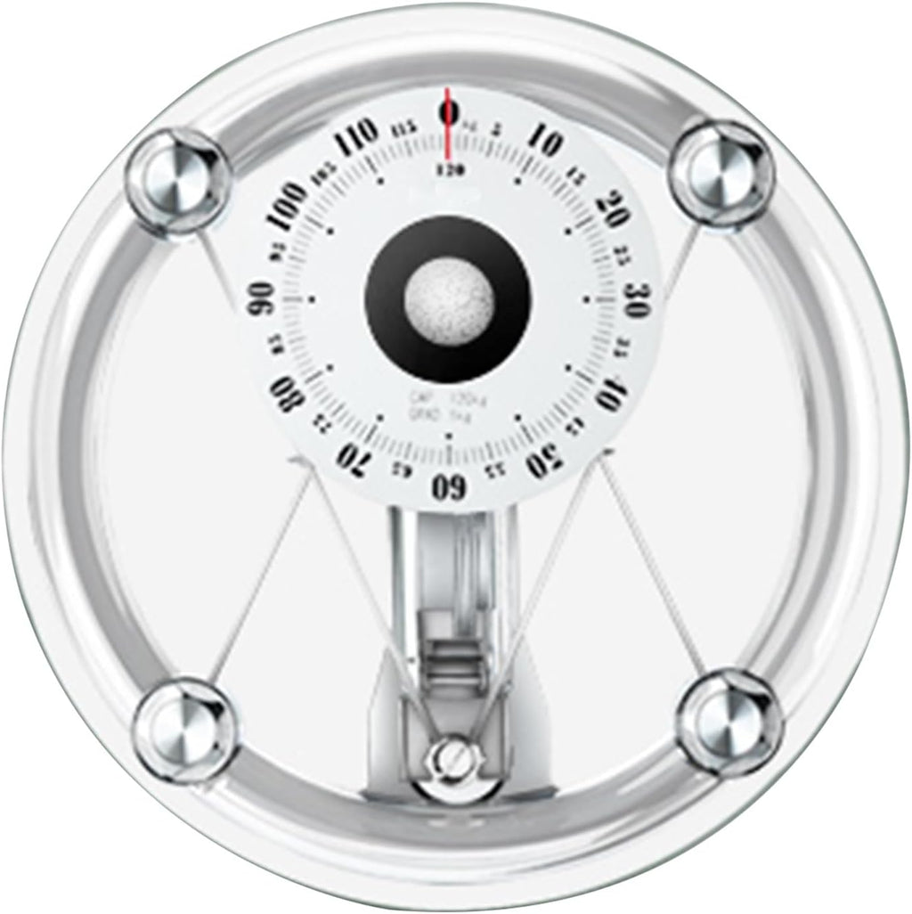 Mechanical Weight Scale, Large Dial for Accurate Measurement, No Battery, Measuring Weight Up to 120kg, Easy to Use, Mechanical Bathroom Scales