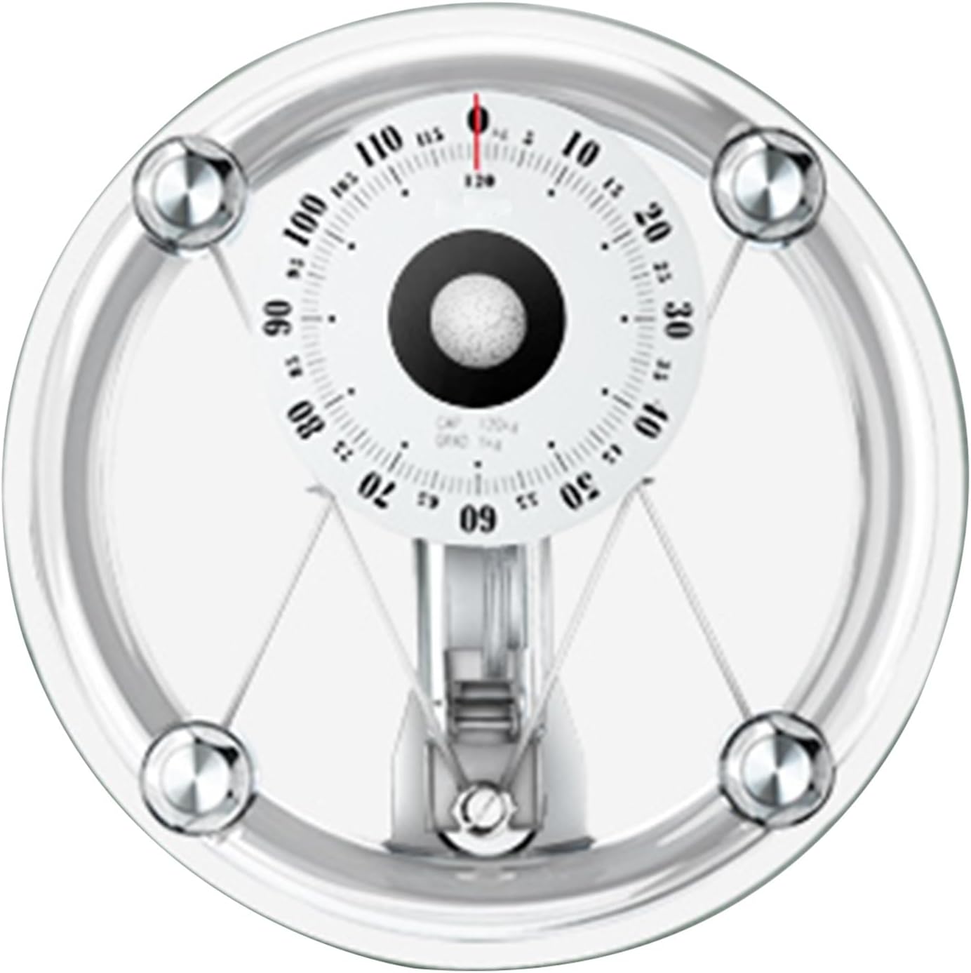 Mechanical Weight Scale, Large Dial for Accurate Measurement, No Battery, Measuring Weight Up to 120kg, Easy to Use, Mechanical Bathroom Scales