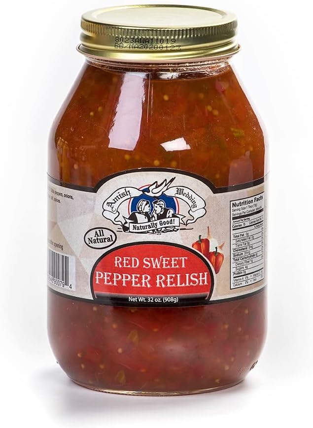 Amish Wedding Red Sweet Pepper Relish, 32 oz