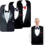 Adult Bibs - Washable, Reusable Clothing Protectors with Crumb Catcher for Men & Elderly