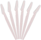 6 Pcs Eyebrow Razor Face Razors Multipurpose Facial Razors for Women Men Eyebrow Trimmers Shaver with Protective Cover Dermaplaning Facial Hair Removal Tools Light Pink