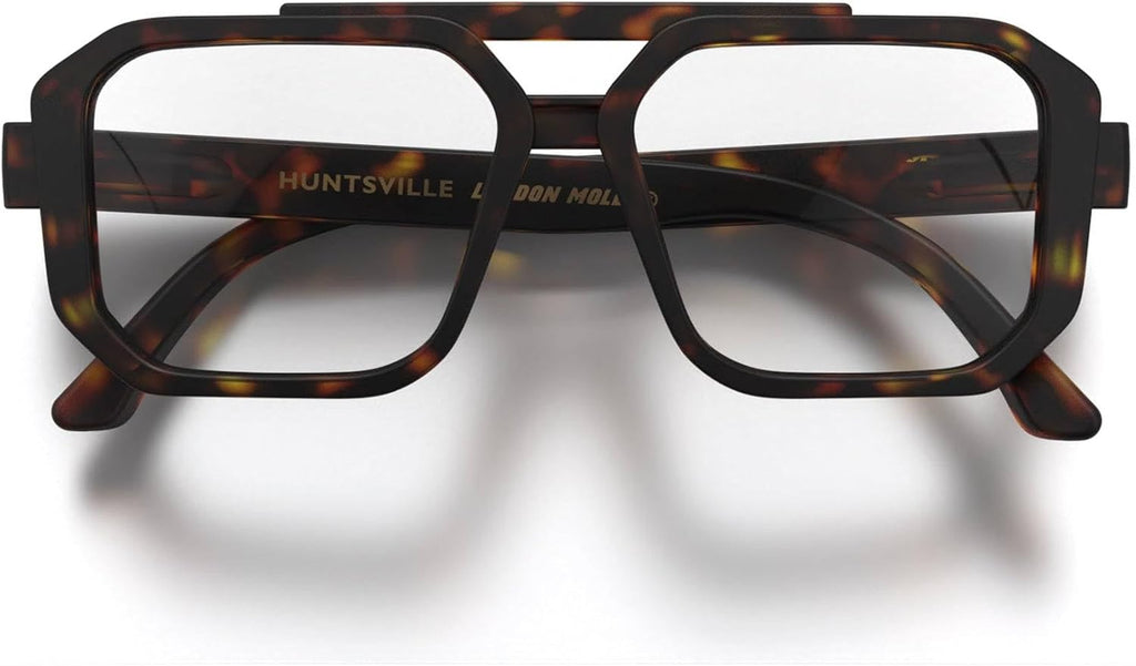 LONDON MOLE® Huntsville reading glasses | Cool square shaped readers | Men’s Women’s Unisex | Spring hinges