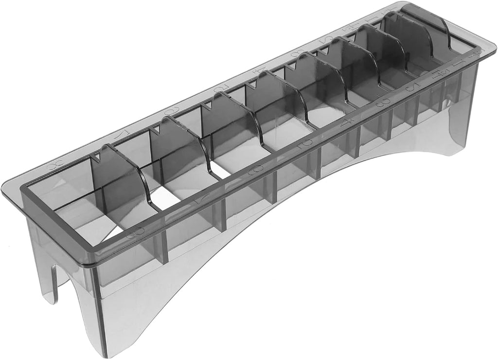 LALAFINA Hair Clipper Guide Comb Storage Box Plastic Organizer for Hair Styling Tools for Barbers Salons and Home Use Slot Design
