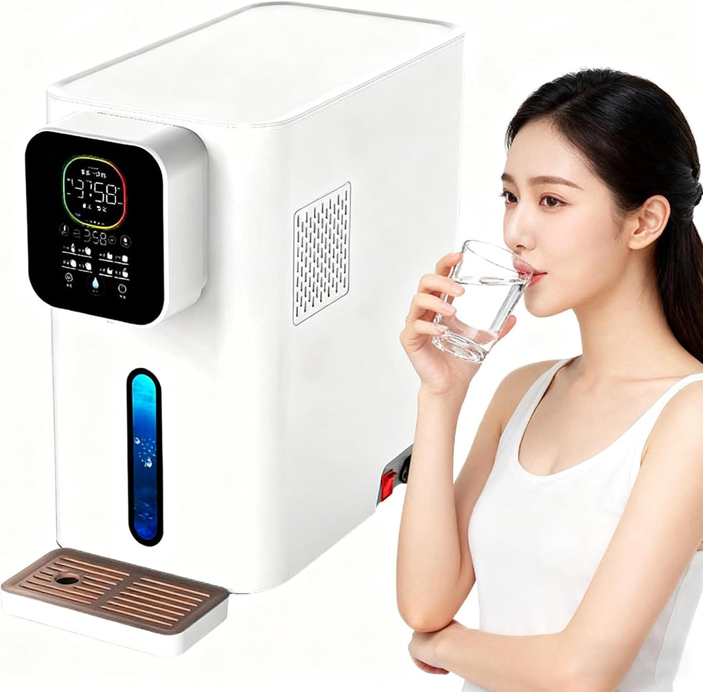 Hydrogen Water Machine, High Concentration H2 Generator, Portable Hydrogen Inhalation Machine, Alkaline Water Ionizer with PEM Tech, Smart LED Display 1500ml/min