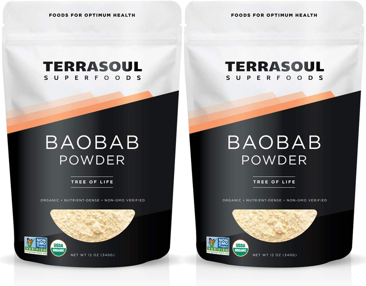 Terrasoul Superfoods Organic Baobab Fruit Powder, 1.5 Pounds