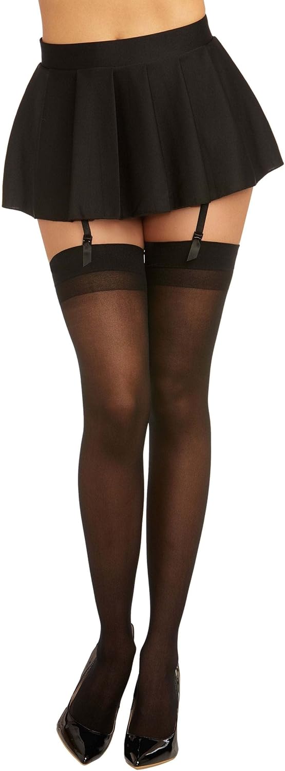 Dreamgirl womens Thigh High Sheer Stockings With Back Seam