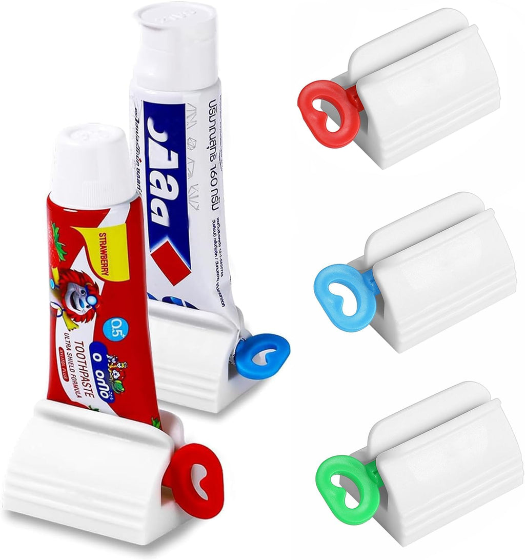 Toothpaste Squeezer-Rolling Toothpaste Squeezer Multi-Purpose Toothpaste Dispenser,Simple and Practical Toothpaste Tube Squeezer Tool (3 PCS)