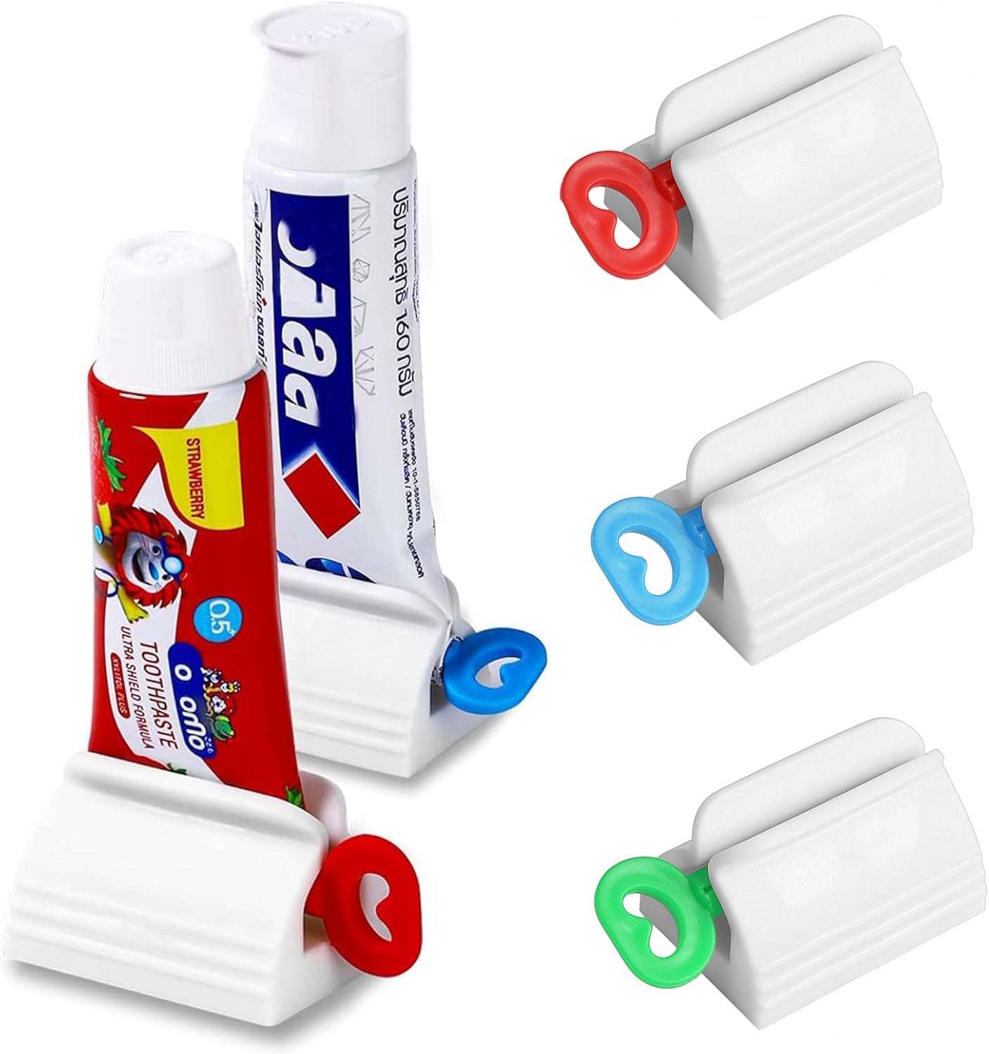 Toothpaste Squeezer-Rolling Toothpaste Squeezer Multi-Purpose Toothpaste Dispenser,Simple and Practical Toothpaste Tube Squeezer Tool (3 PCS)