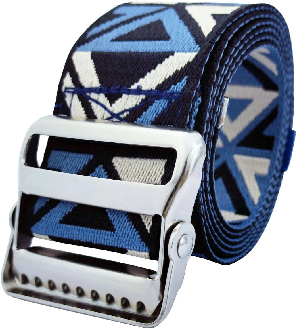 LAMBOX Gait Belt Transfer Belt with 2-inch Soft and Comfortable Jacquard Webbing for Caregivers, Seniors, Elderly, etc. (Color21, 60 Inch)