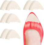 4 Pairs Shoe Filler Inserts, Adjustable Shoe Toe Inserts for Women Men Foam Cushion Fillers Make Shoes Fit for Loose Shoes (Beige)