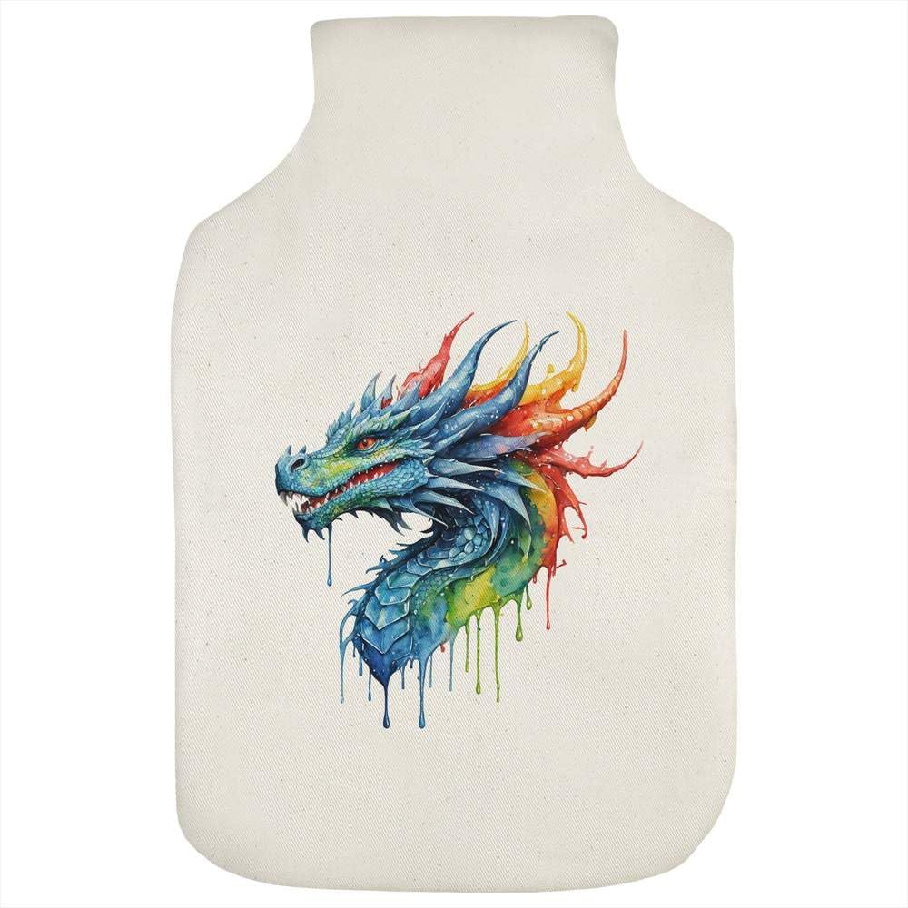 Azeeda 'Colourful Dragon' Hot Water Bottle Cover (HW00050483)