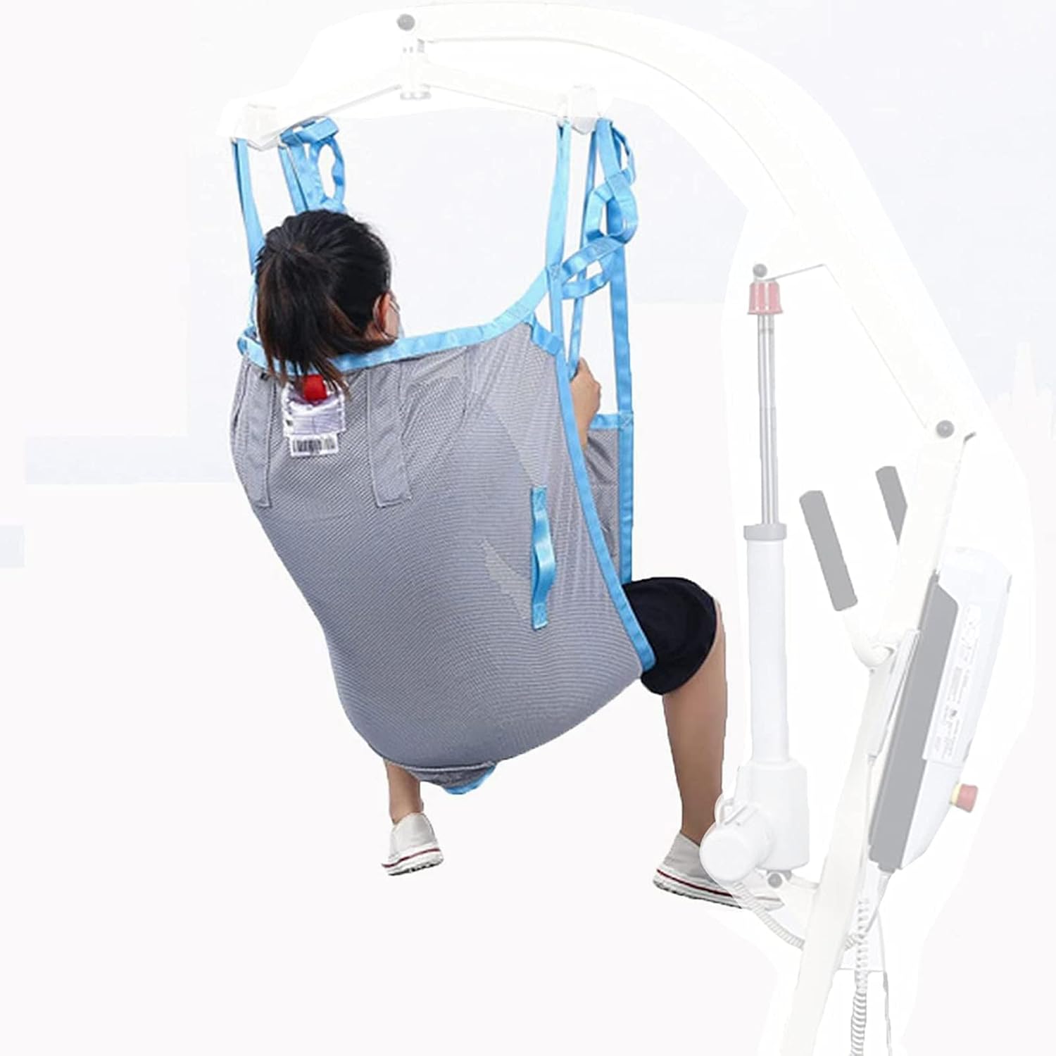 Transfer Nursing Sling Lift Sling, Universal Full Body Lift Sling, Toileting Sling Devices Full Body Elevation, One Piece Lift Sling, Maximum Load 275kg, Excluding Cranes, Small