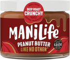 MANILIFE Deep Roast Crunchy Peanut Butter, 295 GR