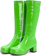 White Knee High Boots GoGo Boots
