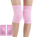 SUJAYU Knee Pads for Women Men, Dance Knee Pads Wrestling Knee Pads Basketball Knee Pads Volleyball Knee Pads for Women, Knee Protector Soft Knee Pads for Work (Pink, Medium)