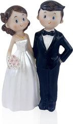 Wedding Cake Toppers Bride and Groom Resin Couple Figures Party Decor Gifts 4.7"