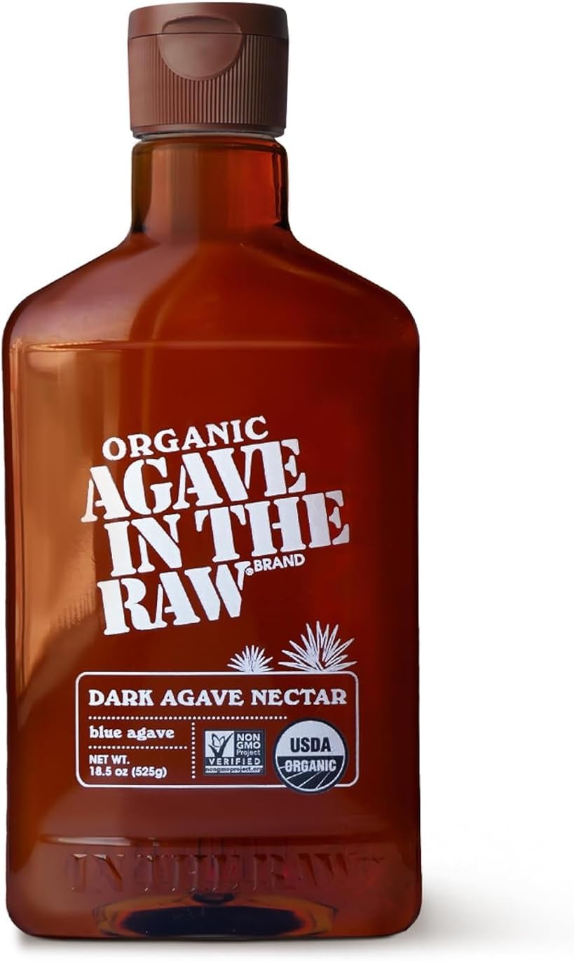 Organic Agave In The Raw Agave Nectar, 18.5 oz., Made With Blue Agave From Mexico, USDA Organic, Non-GMO Project Verified, Kosher Vegan and Low Glycemic Index