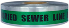 ACE Supply Detectable Underground Sewer Line Tape - Detectable Underground Tape - 2 Inch x 1000 Ft Length, 5 Mil - Buried Sewer Line Locator & Utility Marker