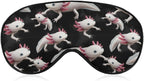 Sleep Mask, Axolotl Animal Print Comfortable Blackout Sleeping Mask, Fashion Eye Cover Soft Eyeshade with Elastic Strap for Home, Office