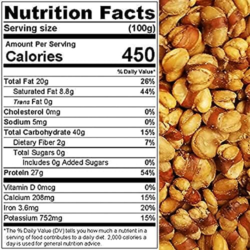 Fava / Broad Beans, Fried with salt, Roasted, Low Sugar, Low Fat, Must-Have, Super Snack, Lunchbox, On-The-Go, Packed in a 1 lb. (16 oz.) Resealable Pouch Bag for Freshness by Presto Sales LLC