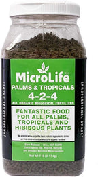 MicroLife Palms & Tropical (4-2-4) Professional Grade Granular Organic Biological Fertilizer, 7 LBS