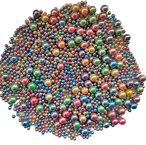 Edible Light Colorful Sugar Pearls Candy Sprinkles 120G/ 4.23Ounce Baking Cake Sprinkles Cupcake and Cake Topper Cookie Decorations Wedding Party Valentines Halloween Christmas Supplies