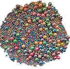 Edible Light Colorful Sugar Pearls Candy Sprinkles 120G/ 4.23Ounce Baking Cake Sprinkles Cupcake and Cake Topper Cookie Decorations Wedding Party Valentines Halloween Christmas Supplies