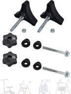 Replacement parts for the arm adjustment knob of the wheelchair walker. Replacement knob for the height-adjustable arm track bolt kit, suitable for the T-track bolts of Vivive Mobility Company
