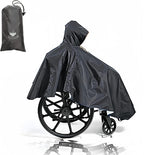 Waterproof Wheelchair Poncho, Windproof Rain cover adults Mobility Scooter Poncho Cape