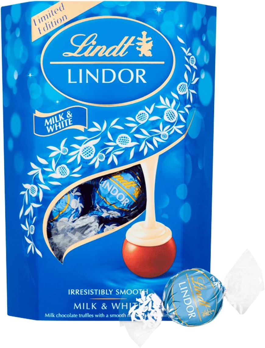 Lindor Milk & White Chocolate Truffles 200g