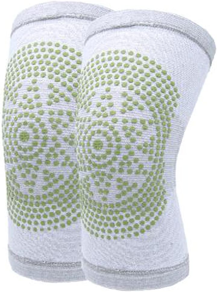 2 Pack Winter Warm Knee Brace for Knee Pain Compression Sleeve Support for Women Men Thermal Leg Warmer Knee Pads Protector for Cycling Tendonitis Arthritis Pain Relief (Grey, Wormwood Self Heated)