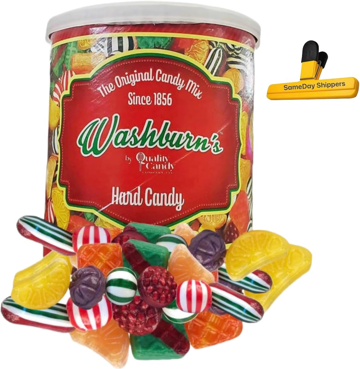KANDYRIFIK Hard Candy (1 PACK) - Washburns Original Hard Candy Mix, Makes a Great Holiday Gift or Stocking Stuffer!