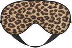 Leopard Print Sleep Mask for Women Men, Soft and Comfortable Eye Mask with Adjustable Strap for Travel Yoga Nap Sleeping
