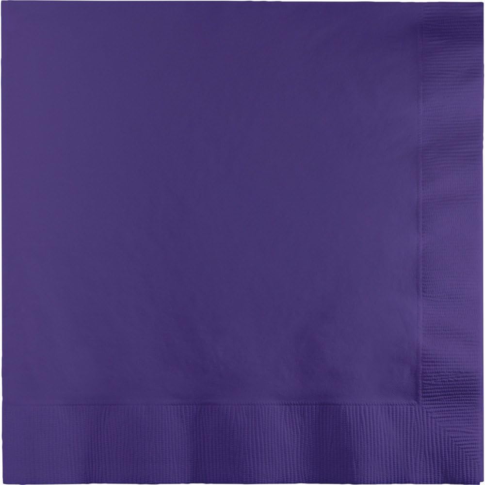 250-Count Touch of Color 3-Ply Paper Dinner Napkins, Purple