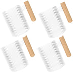 4Pcs Unbreakable Bathroom Cups Transparent Mouthwash Toothbrush Holder for Family Use Reusable Plastic Drinking Cups Lightweight Portable for Travel