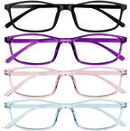 URAQT Blue Light Glasses for Women Men, Blue Light Blocking Glasses Computer Gaming Eyeglasses Clear Lens Reading Glasses