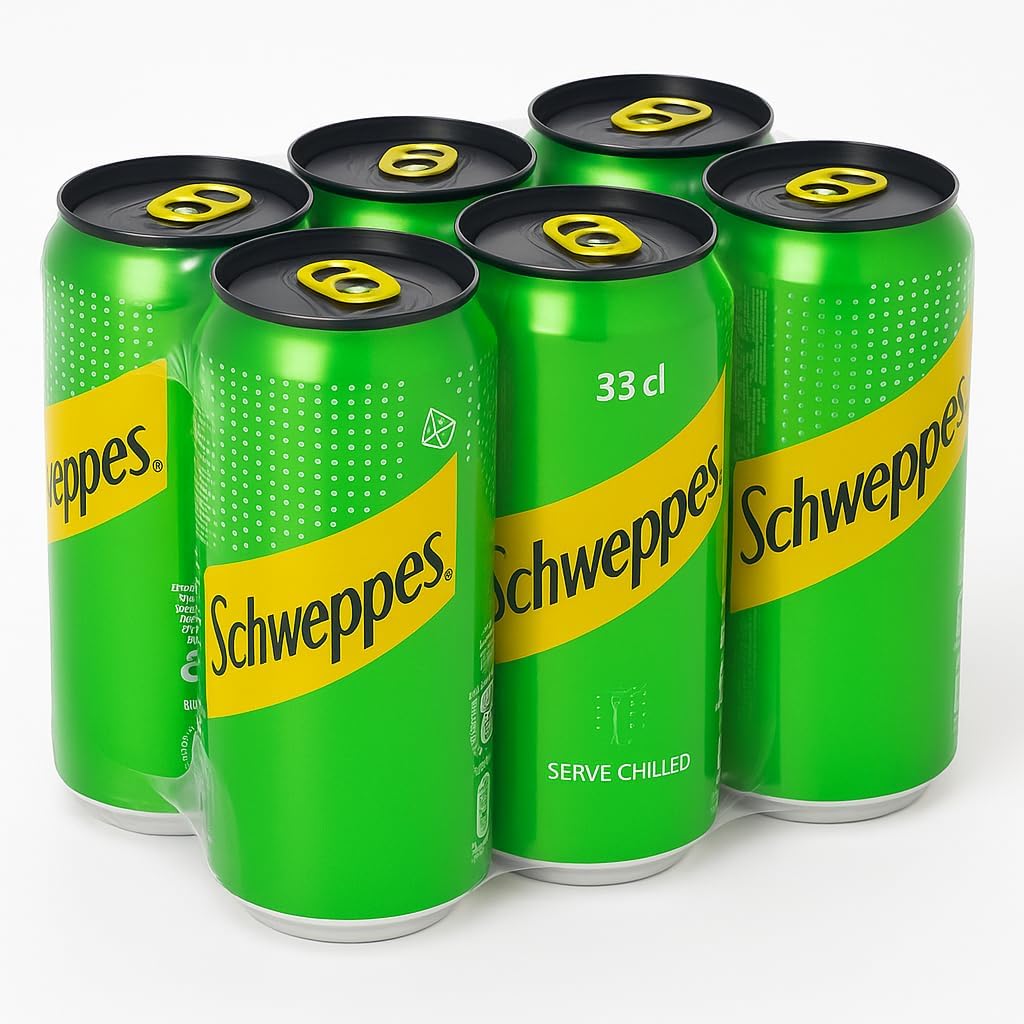 Schweppes's Virgin Mojito Non-Alcoholic Carbonated Soft Drink Each 330ml - Pack of 6