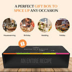 Spice Box Gift Set 5x 3oz Bottles | Premium Blends With Recipe Cards | Best Gift for Foodies | Recipe in a Bottle | Miniature Cooking Adventure in a Box | Simply Gourmet by Rivky Kleiman (Packaging may Vary)