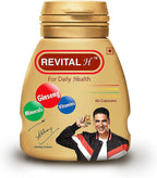 Revital H for Men with Multivitamins, & Natural Ginseng for Daily Immunity Strong Bones, and Enhances Energy Level - 60 Capsules