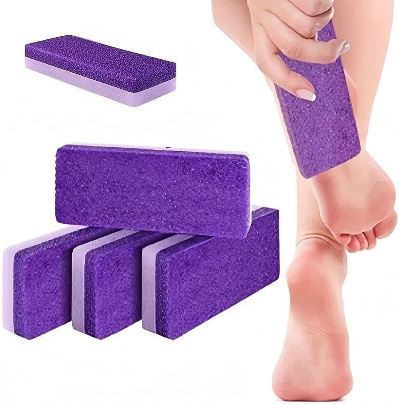 3pcs Reusable Foot Pumice Sponge Stones, Exfoliator for Callus & Hard Skin Removal, Pedicure Scrubber & Manicure Tool