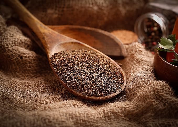 Gourmanity 1lb Coarse Black Pepper Butcher's Cut 12 Mesh, Bulk Ground Black Pepper, Cracked, Coarse Ground Pepper, ASTA Grade