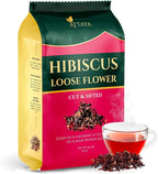 Attaya Natural Loose Hibiscus Flowers, CUT & SIFTED 16oz | 100% Pure, Dried, Caffeine-Free | Antioxidant-Rich for Wellness & Relaxation.