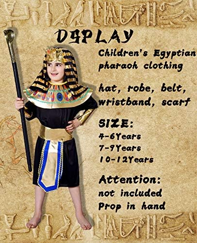 DSplay Kid's Egyptian Pharaoh Costume
