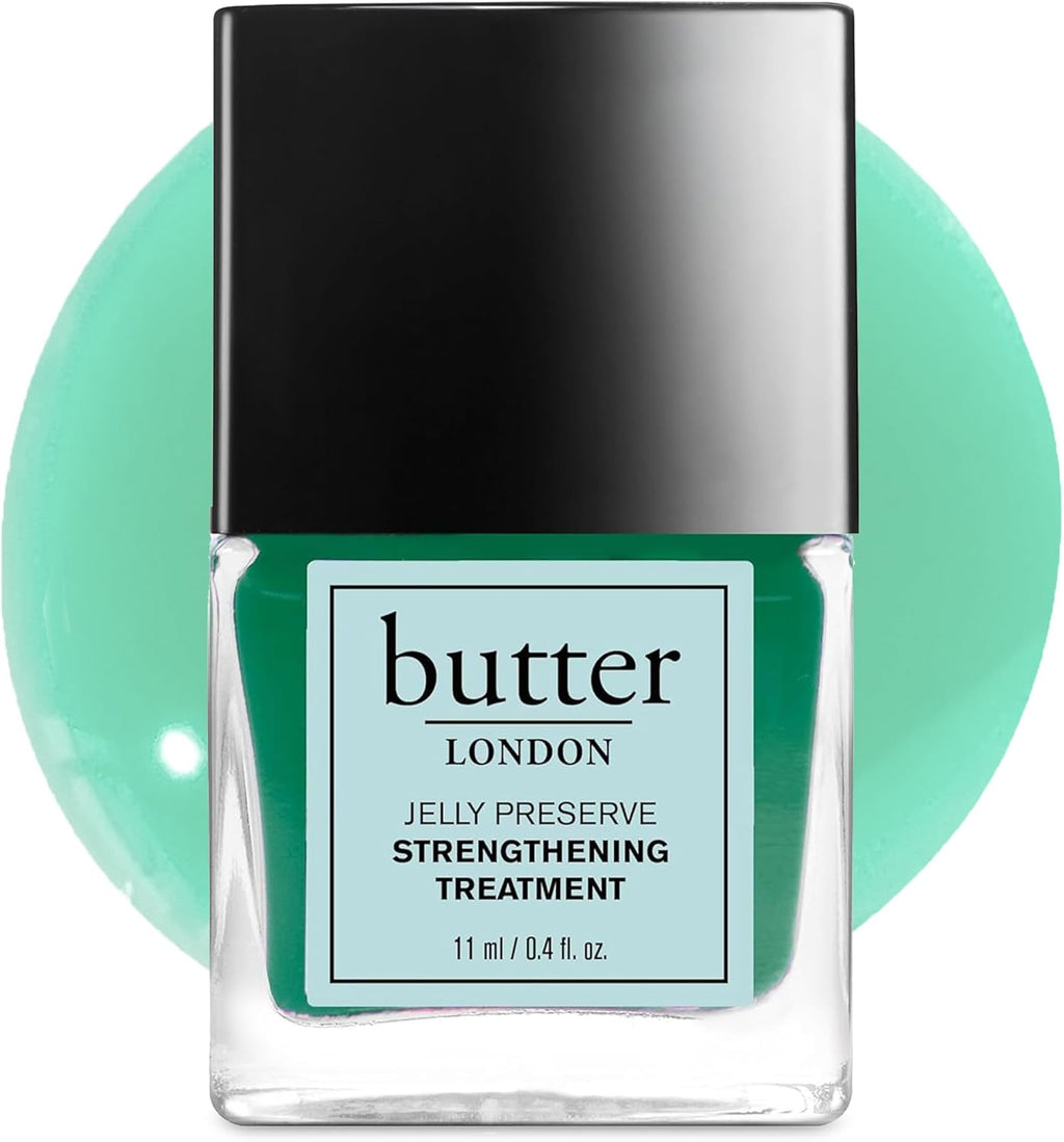 butter LONDON Nail Strengthener for Damaged Nails, Jelly Preserve - Pink Translucent Finish Nail Polish Strengthens, Nourishes & Rejuvenates Nail Beds & Roots - Nail Care Products
