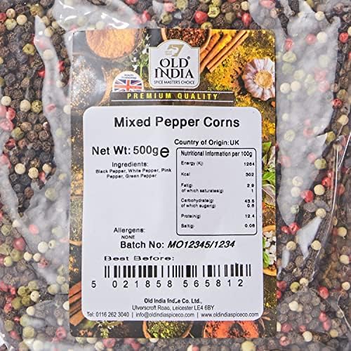 Old India Mixed Pepper Corns 500 g