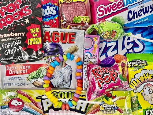 RETRO CANDY YUM ~ 1995 31st Birthday Nostalgic Candy Gift Basket Box 90s Assortment from Childhood Memories for 31 Year Old Woman or Man Born 1995 Jr