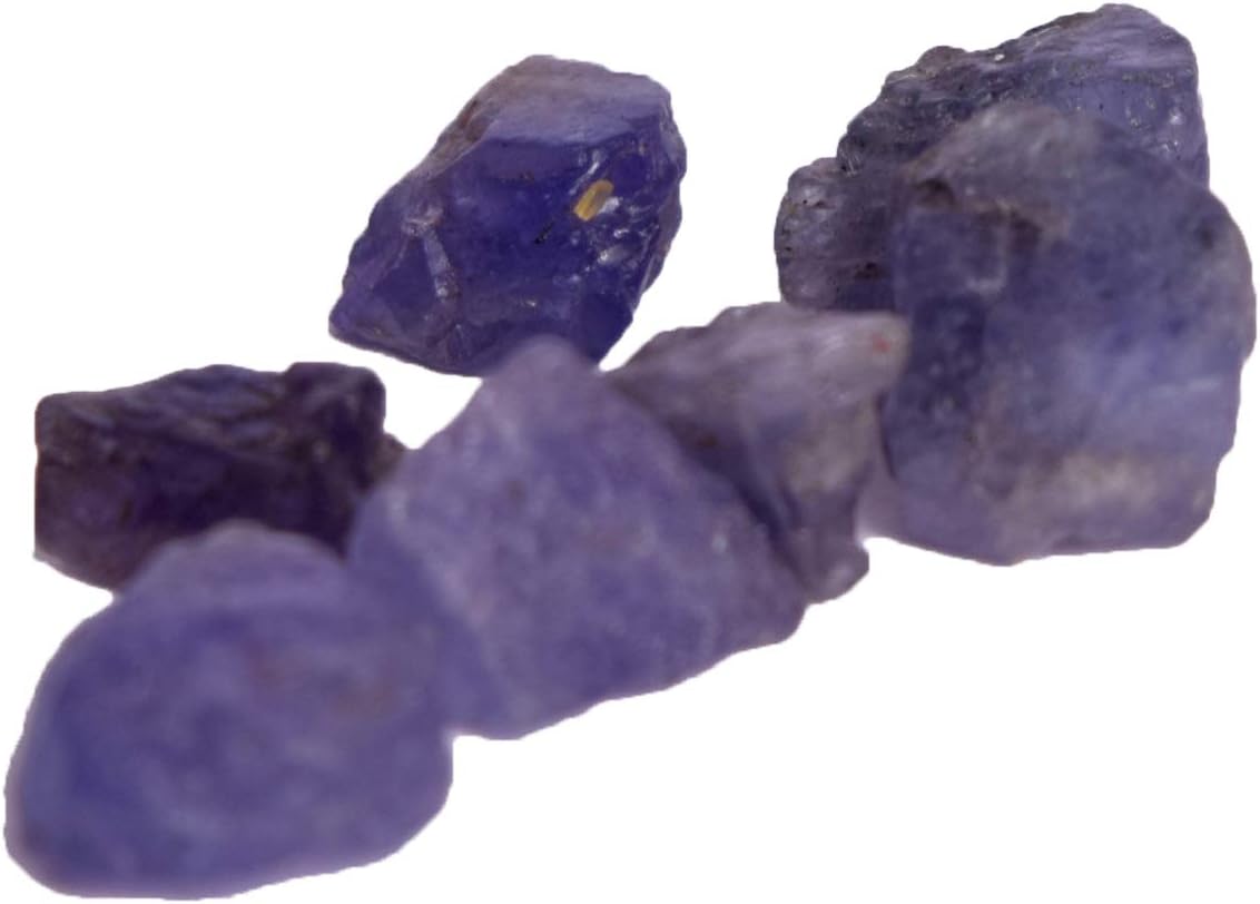 Genuine Pure Natural Tanzanite Rough Stones 21.50 Ct Lot of 7 Pcs Uncut Tanzanite Blue Tanzanite Healing Crystals Loose Gems