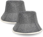 Wool Sauna Hat, Comfortable Soft Felt Wool Cap, Breathable Russian Banya Cap, Protects from Overheating & Hair Damage, for Spa, Steam Room, Banya, Bathhouse, Breathable Grey